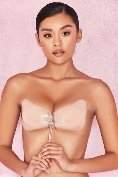 vestiario esso House of CB Reggiseno invisibile push up in silicone - beige X44T1305