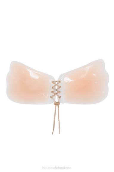vestiario esso House of CB Reggiseno invisibile push up in silicone - beige X44T1305