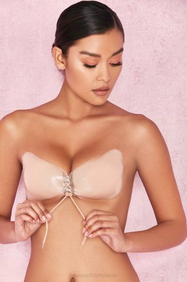 vestiario esso House of CB Reggiseno invisibile push up in silicone - beige X44T1305