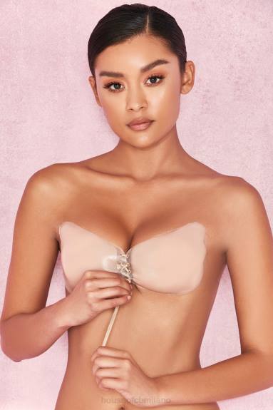vestiario esso House of CB Reggiseno invisibile push up in silicone - beige X44T1305