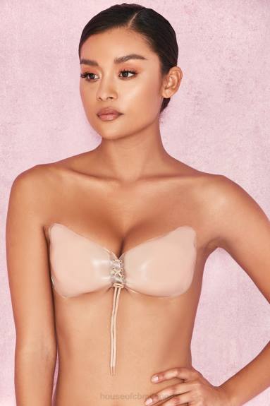 vestiario esso House of CB Reggiseno invisibile push up in silicone - beige X44T1305