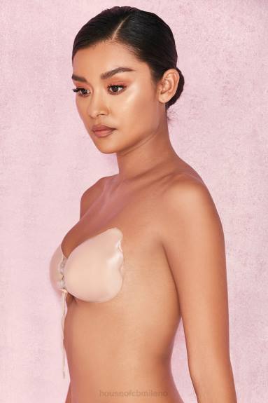 vestiario esso House of CB Reggiseno invisibile push up in silicone - beige X44T1305