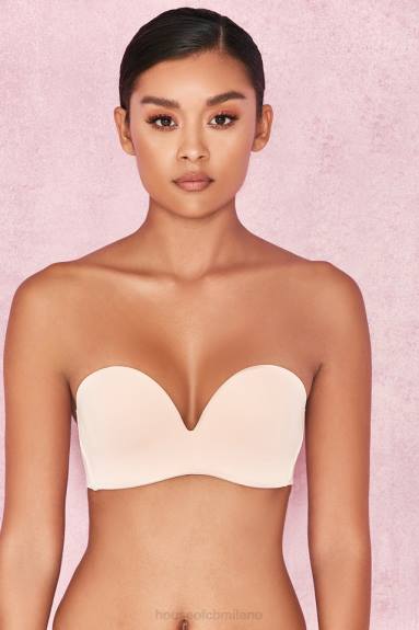 vestiario esso House of CB Reggiseno liscio senza spalline preformato - beige X44T1308