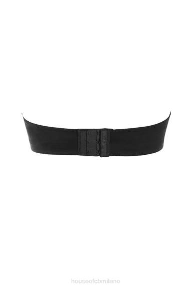 vestiario esso House of CB Reggiseno liscio senza spalline preformato - nero X44T1309