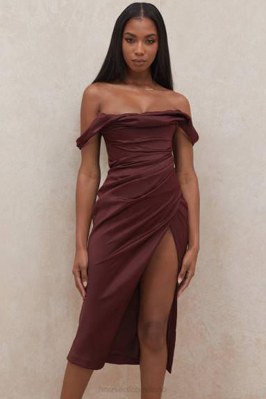vestiario esso House of CB Abito corsetto con spalle scoperte Rhoda Raisin X44T594