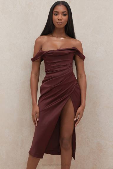 vestiario esso House of CB Abito corsetto con spalle scoperte Rhoda Raisin X44T594