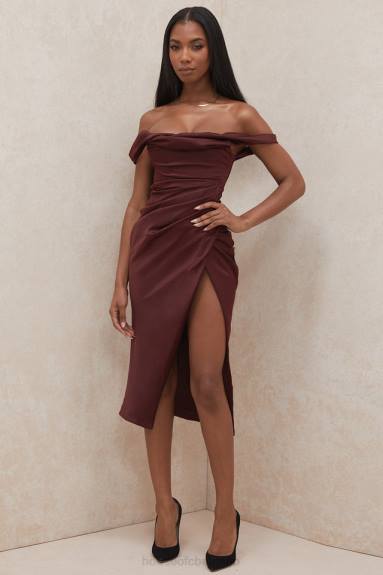 vestiario esso House of CB Abito corsetto con spalle scoperte Rhoda Raisin X44T594