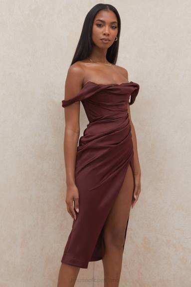 vestiario esso House of CB Abito corsetto con spalle scoperte Rhoda Raisin X44T594