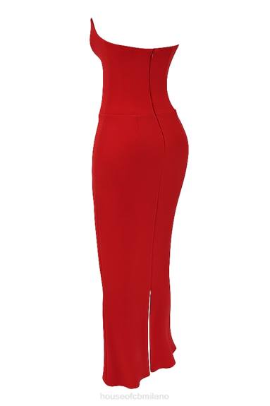 vestiario esso House of CB Abito corsetto senza spalline color ciliegia Tamara X44T230