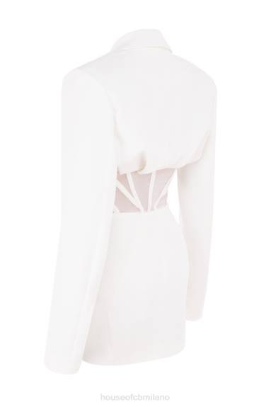 vestiario esso House of CB abito corsetto blazer bianco anine X44T596