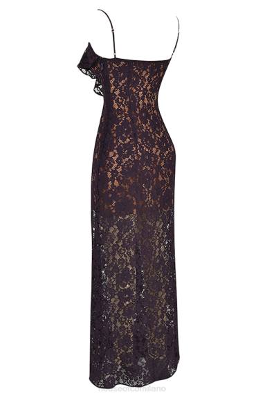 vestiario esso House of CB Abito lungo in pizzo Malia Night Shade X44T392