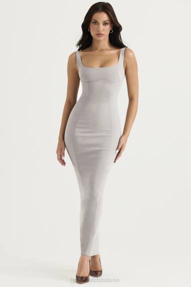 vestiario esso House of CB maxi abito aderente rea smoke X44T371