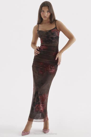 vestiario esso House of CB maxi abito stampato nalini X44T294