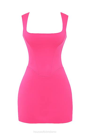 vestiario esso House of CB Mini abito corsetto fucsia enya X44T186