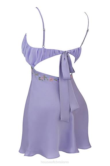 vestiario esso House of CB Miniabito color lavanda ricamato Christa X44T243