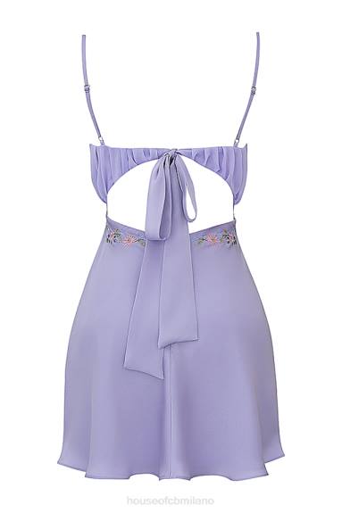 vestiario esso House of CB Miniabito color lavanda ricamato Christa X44T243
