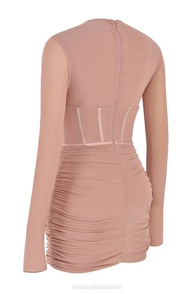 vestiario esso House of CB Miniabito con corsetto cipria adanna X44T460