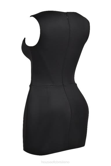 vestiario esso House of CB Miniabito con corsetto nero enya X44T232