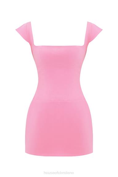 vestiario esso House of CB mini abito corsetto rosa francese leonida X44T205