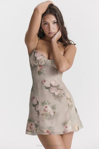 vestiario esso House of CB miniabito floreale vintage christiana X44T282