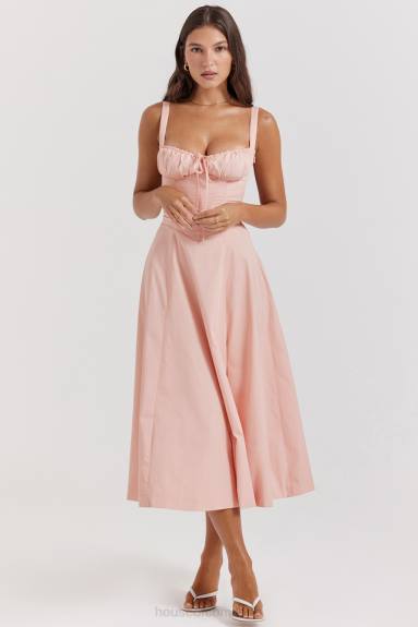 vestiario esso House of CB Carmen baby vestito prendisole bustier rosa X44T196