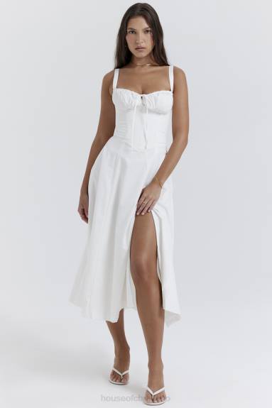 vestiario esso House of CB Carmen vestito estivo bustier bianco X44T201