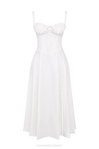 vestiario esso House of CB Carmen vestito estivo bustier bianco X44T201
