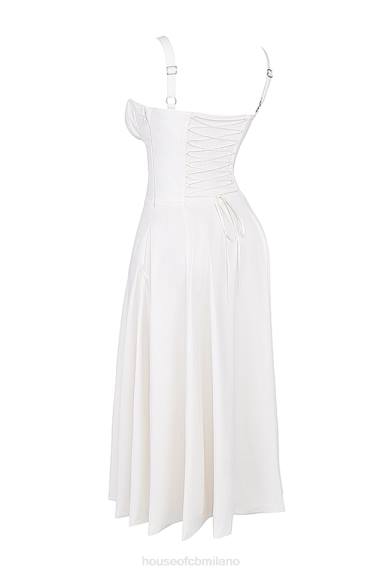 vestiario esso House of CB Carmen vestito estivo bustier bianco X44T201