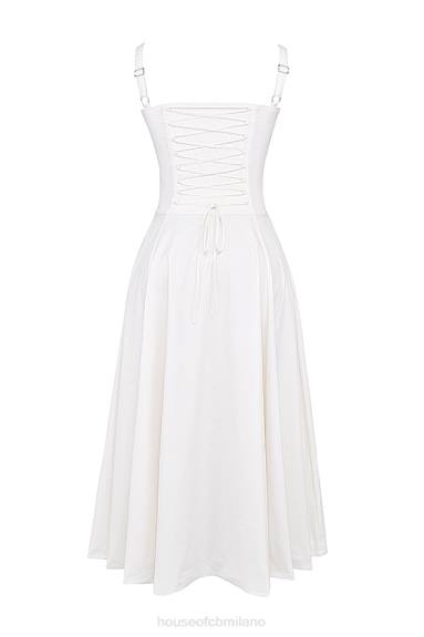vestiario esso House of CB Carmen vestito estivo bustier bianco X44T201