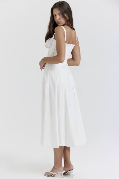 vestiario esso House of CB Carmen vestito estivo bustier bianco X44T201