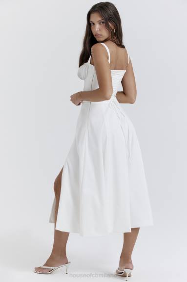 vestiario esso House of CB Carmen vestito estivo bustier bianco X44T201