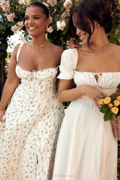 vestiario esso House of CB prendisole bustier con stampa carmen garden X44T438