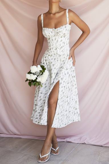 vestiario esso House of CB prendisole bustier con stampa carmen garden X44T438
