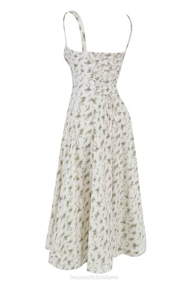 vestiario esso House of CB prendisole bustier con stampa carmen garden X44T438