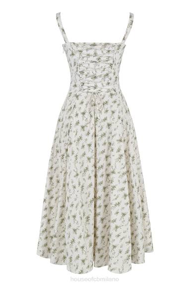 vestiario esso House of CB prendisole bustier con stampa carmen garden X44T438
