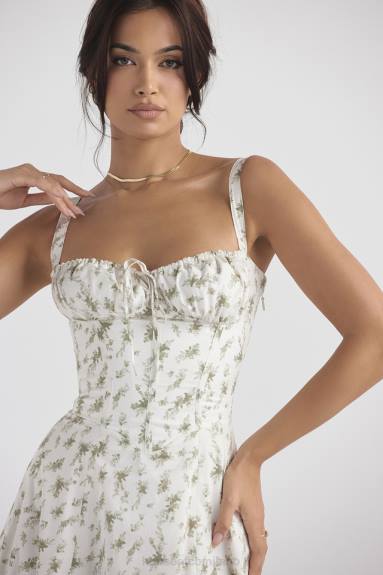 vestiario esso House of CB prendisole bustier con stampa carmen garden X44T438