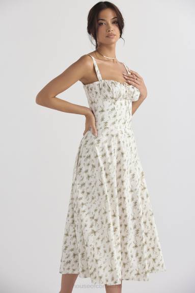 vestiario esso House of CB prendisole bustier con stampa carmen garden X44T438