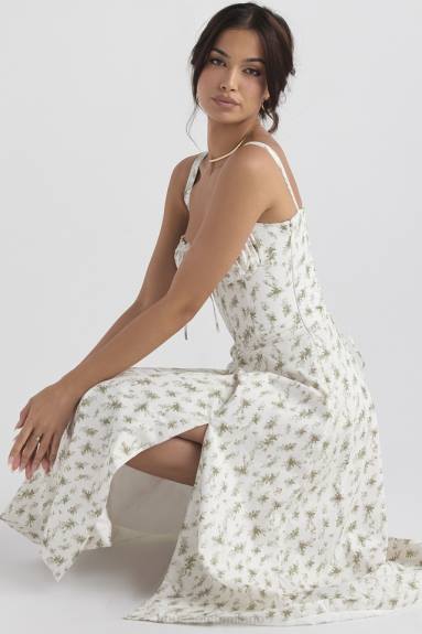 vestiario esso House of CB prendisole bustier con stampa carmen garden X44T438