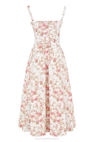 vestiario esso House of CB prendisole bustier con stampa carmen rose X44T436