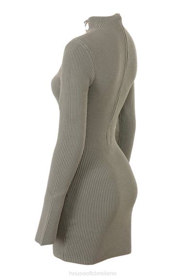 vestiario esso House of CB Abito con lacci in maglia di carciofo Jada X44T374