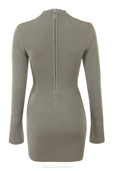 vestiario esso House of CB Abito con lacci in maglia di carciofo Jada X44T374