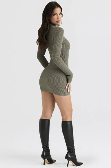vestiario esso House of CB Abito con lacci in maglia di carciofo Jada X44T374