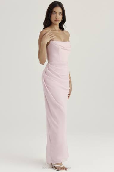 vestiario esso House of CB Abito senza spalline in quarzo rosa Adrienne X44T404