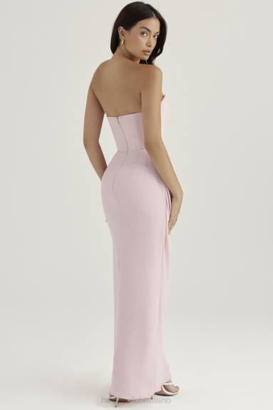 vestiario esso House of CB Abito senza spalline in quarzo rosa Adrienne X44T404