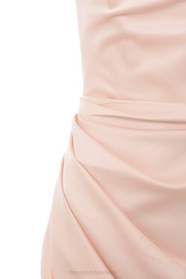 vestiario esso House of CB Abito senza spalline in raso champagne Adrienne X44T622