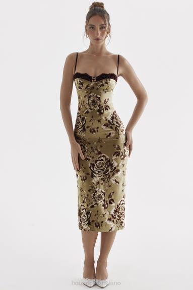 vestiario esso House of CB Abito midi con stampa floreale Cassia X44T297