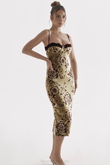 vestiario esso House of CB Abito midi con stampa floreale Cassia X44T297