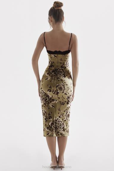 vestiario esso House of CB Abito midi con stampa floreale Cassia X44T297