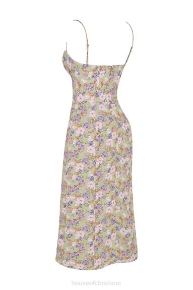 vestiario esso House of CB Prendisole midi con stampa Charlotte Peonie X44T442