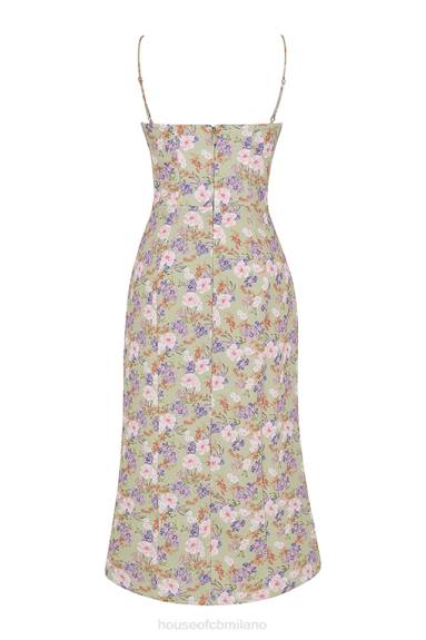 vestiario esso House of CB Prendisole midi con stampa Charlotte Peonie X44T442